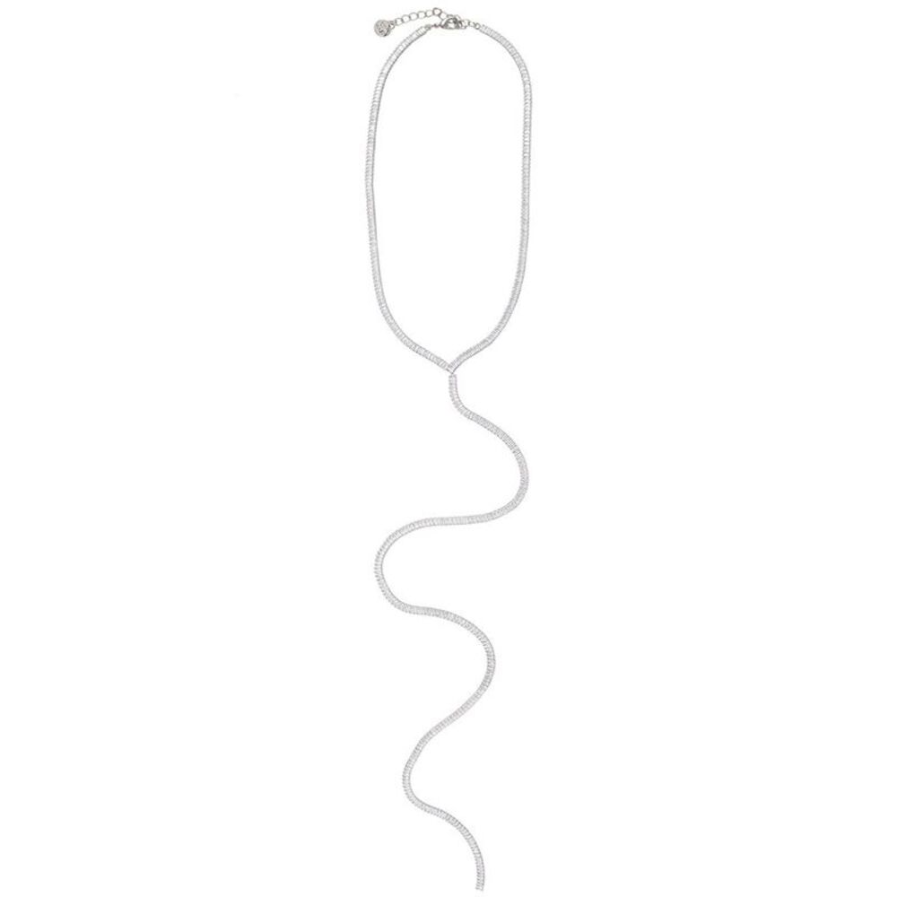 Cloverpost Jana 14K Plated Cz Lariat Necklace